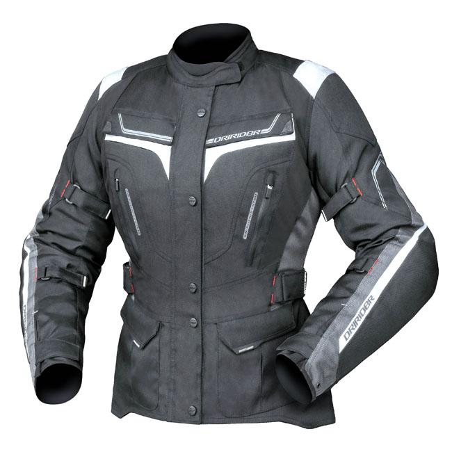 Dririder Apex 5 Women's Jacket - Black, White / Grey