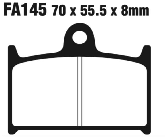 EBC Double-H Sintered Disc Pad Set - FA145HH