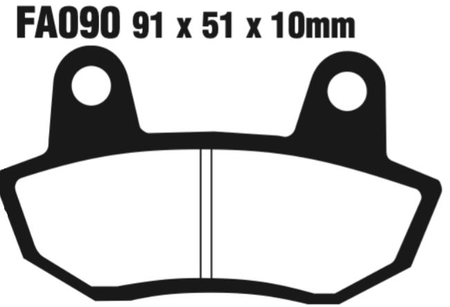 EBC Double-H Sintered Disc Pad Set - FA090
