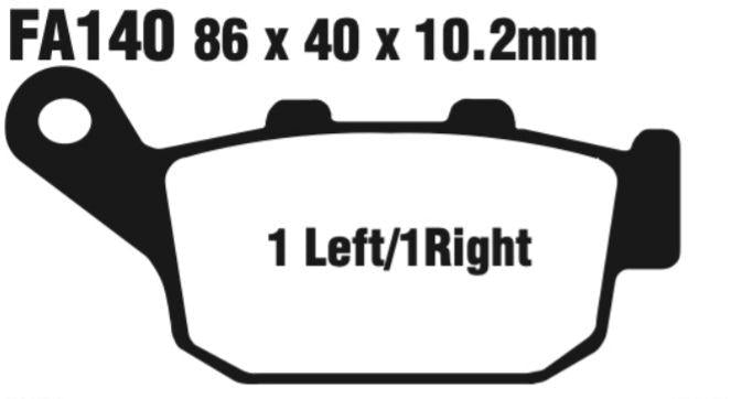 EBC Double-H Sintered Disc Pad Set - FA140HH