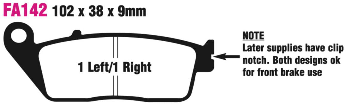 EBC Double-H Sintered Disc Pad Set - FA142HH