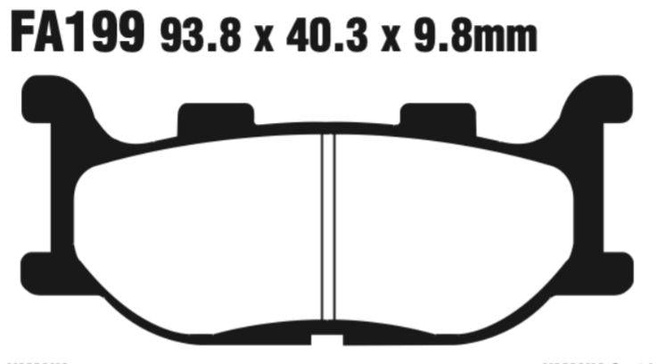 EBC Double-H Sintered Disc Pad Set - FA199HH
