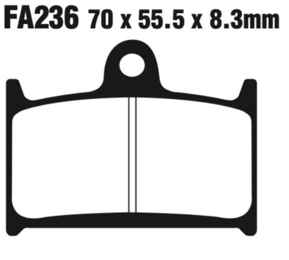 EBC Double-H Sintered Disc Pad Set - FA236HH