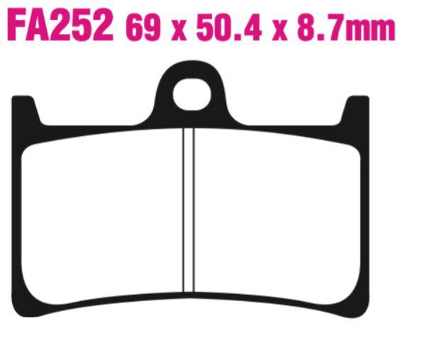 EBC Double-H Sintered Disc Pad Set - FA252HH