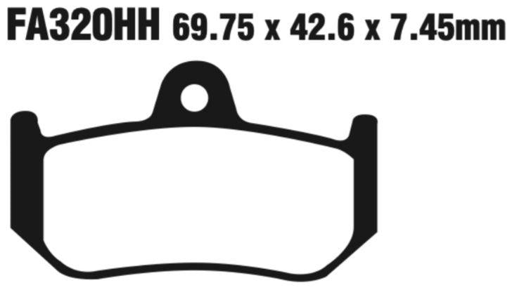 EBC Double-H Sintered Disc Pad Set - FA320HH