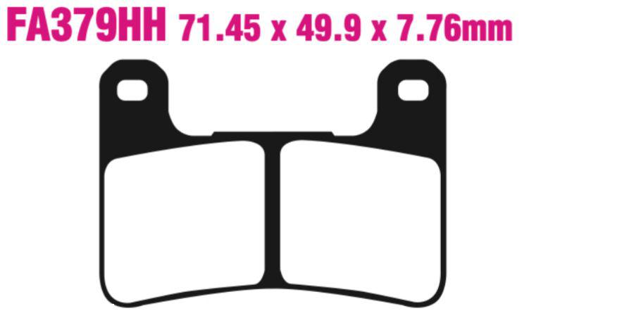 EBC Double-H Sintered Disc Pad Set - FA379HH