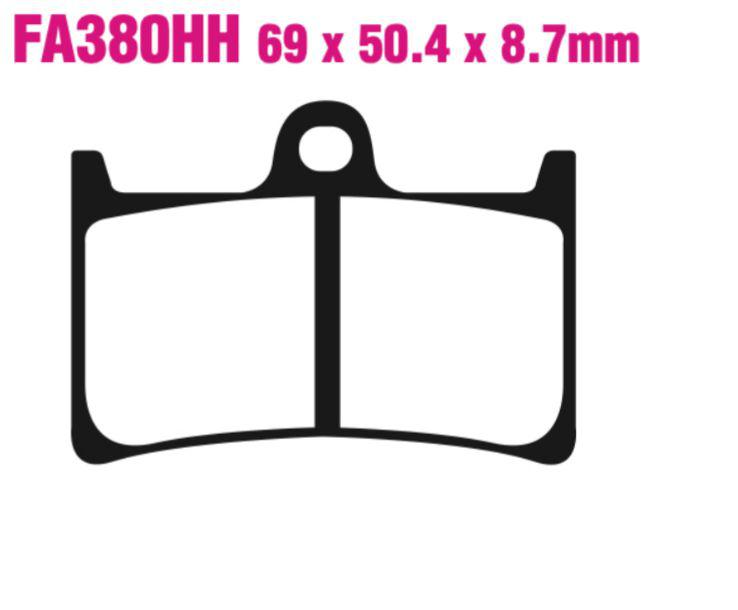 EBC Double-H Sintered Disc Pad Set - FA380HH