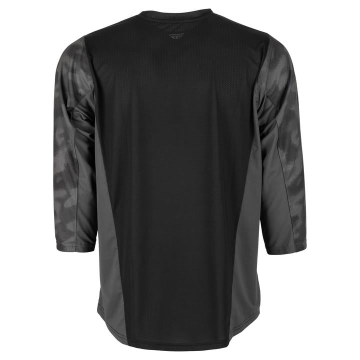 Fly Ripa 3 / 4 Sleeve Jersey - Black / Grey Camo