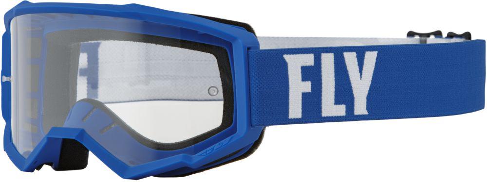 Fly Goggles Focus Blue White Clear Lens