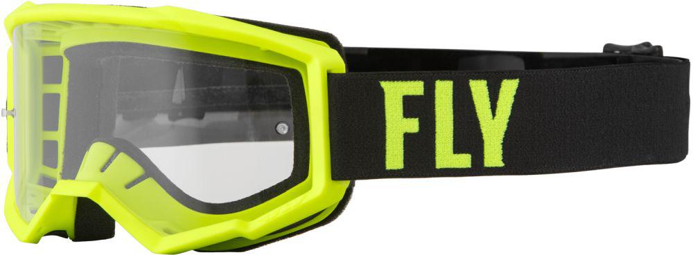 Fly Goggles Focus Hivis - Black Clear Lens