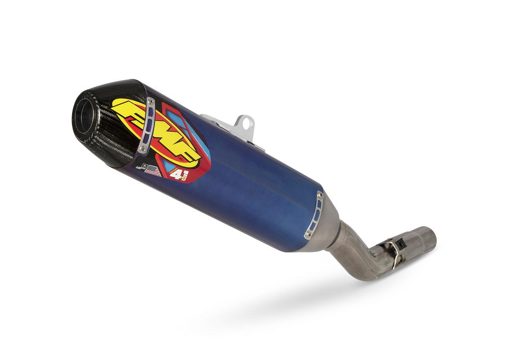 FMF Factory 4.1 RCT Silencer Carbon End Cap - Anodised Titanium (43365)