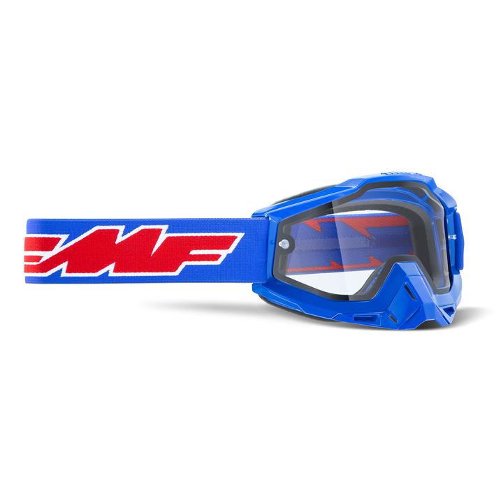 FMF Vision Goggles Powerbomb Enduro - Clear Blue