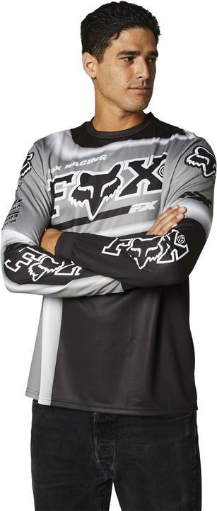 Fox Retro Powerband Ls Jersey - Black