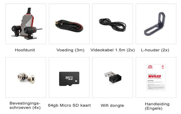 Gnet MVR G1 Pro Motorcycle Dash Camera