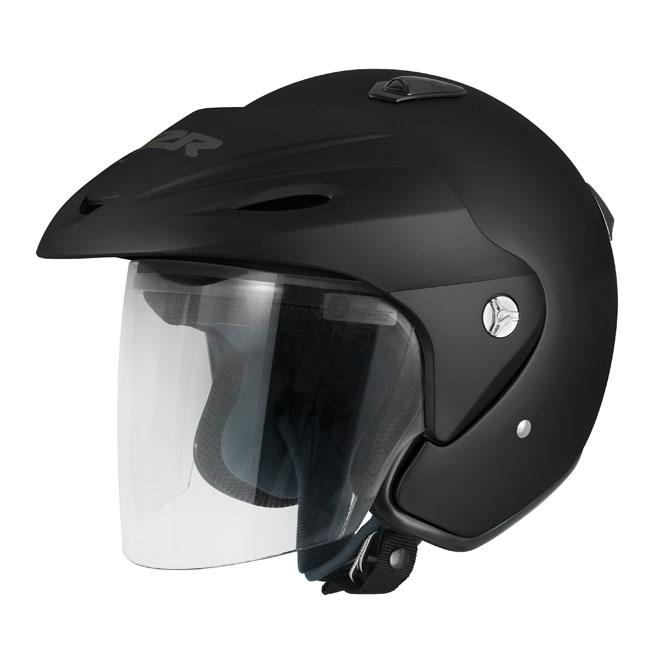 M2R 290 Open Face Helmet - Semi Flat Black