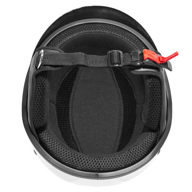 M2R ATV Helmet - White With Peak