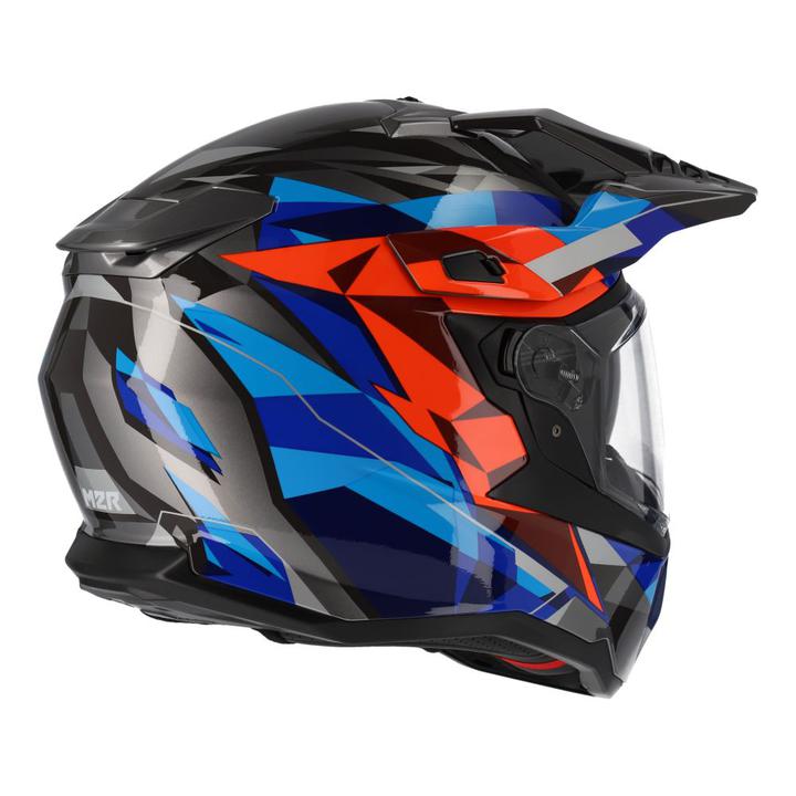 M2R Hybrid Helmet - Poly Pc-1 Blue Red