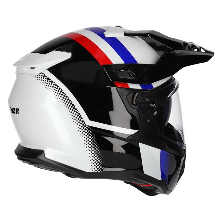 M2R Hybrid Helmet - Fade Pc-2 White Blue Red