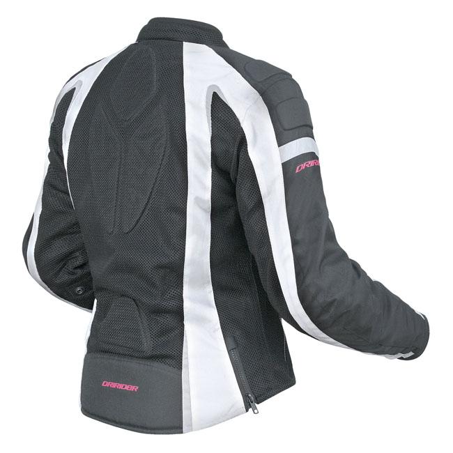 Dririder Airstream Women's Textile Jacket - Black / White