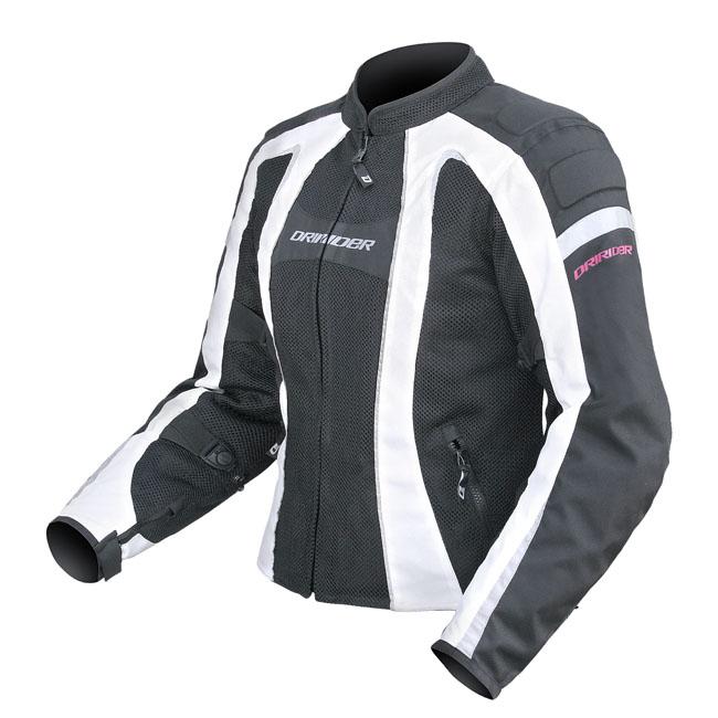 Dririder Airstream Women's Textile Jacket - Black / White