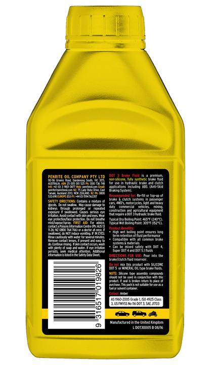 Penrite DOT 3 Brake Fluid - 500ml