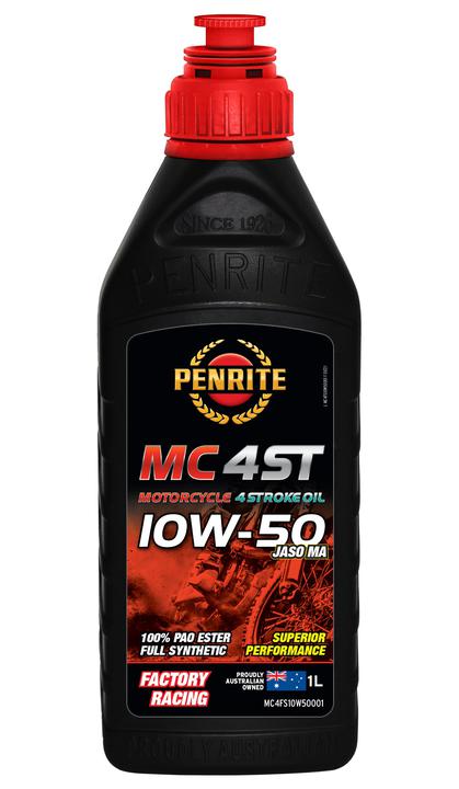 Penrite MC-4ST 10W-50 100% PAO Ester Full Synthetic Motorcycle Engine Oil - 1L