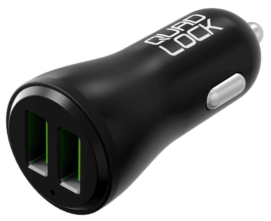 Quad Lock Dual USB 12V Car Charger