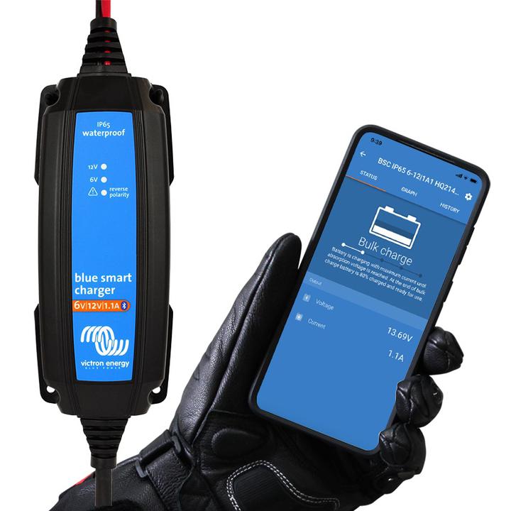 Victron 1.1 Amp Blue Smart Battery Charger 6V12V Ip65S