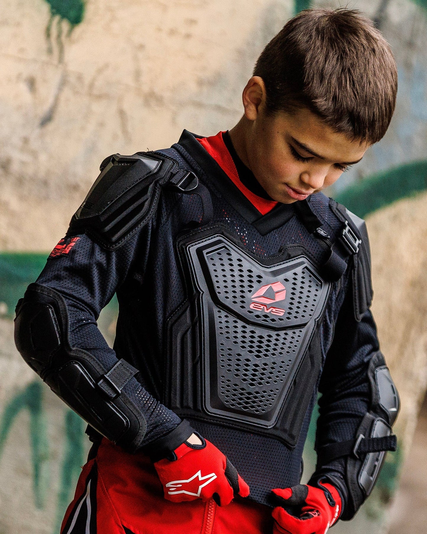 EVS Youth Body Armour Compression Suit - Black