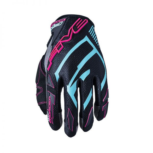 Five MXF Prorider-S Women's Gloves - Grey / Blue / Pink