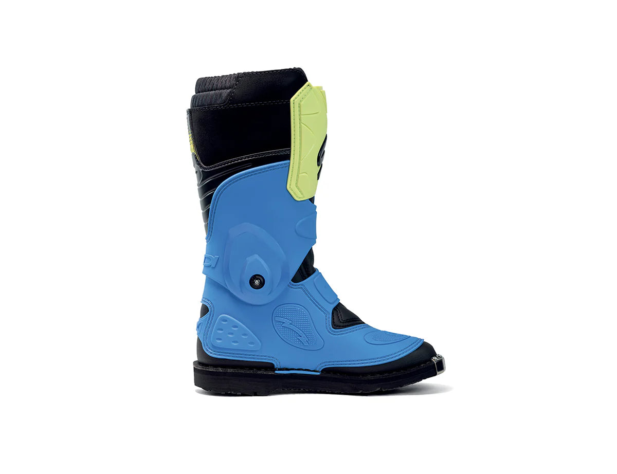 Sidi Youth Flame Boots - Blue / Lime