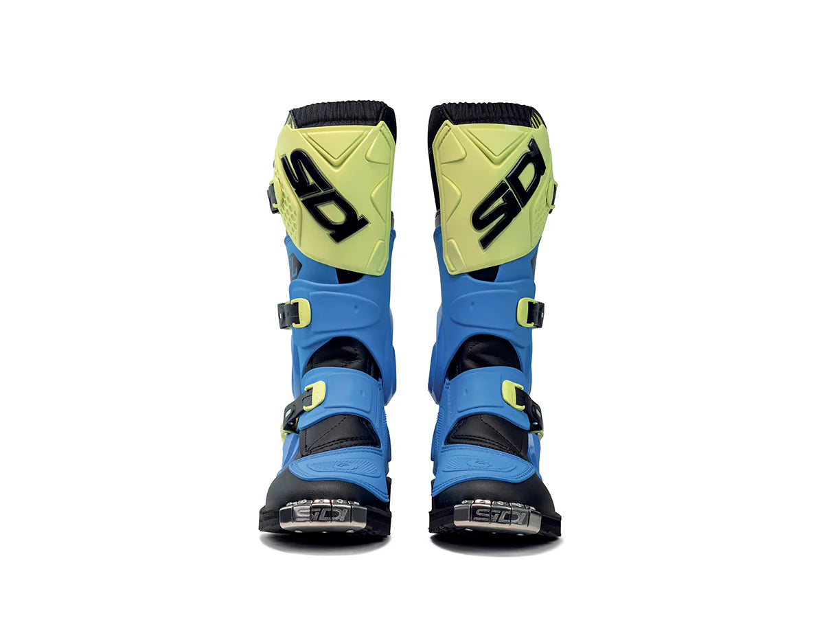 Sidi Youth Flame Boots - Blue / Lime