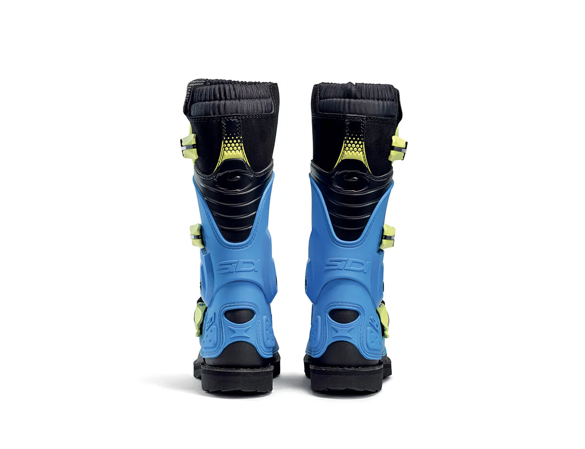 Sidi Youth Flame Boots - Blue / Lime