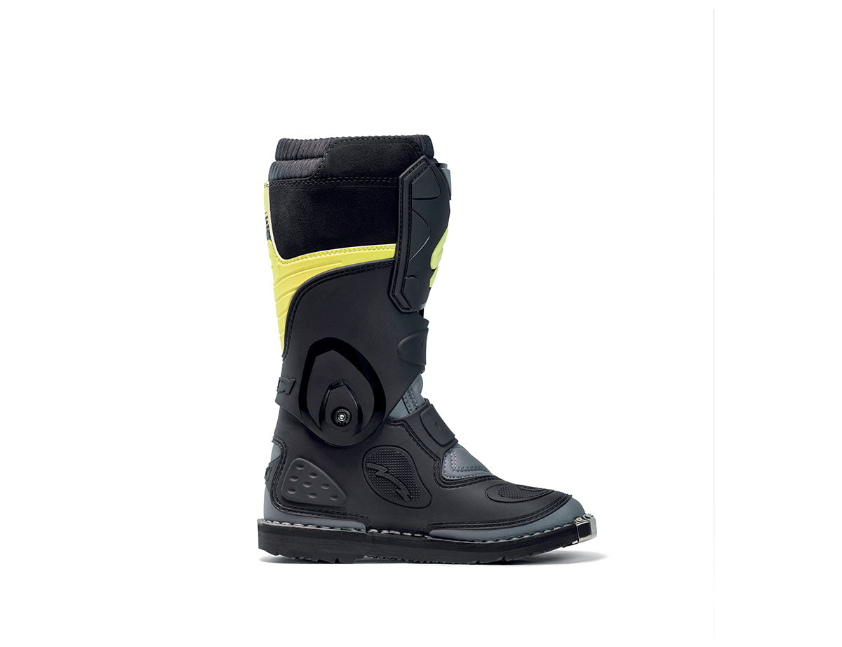 Sidi Flame Youth Boots - Black / Lime / Grey