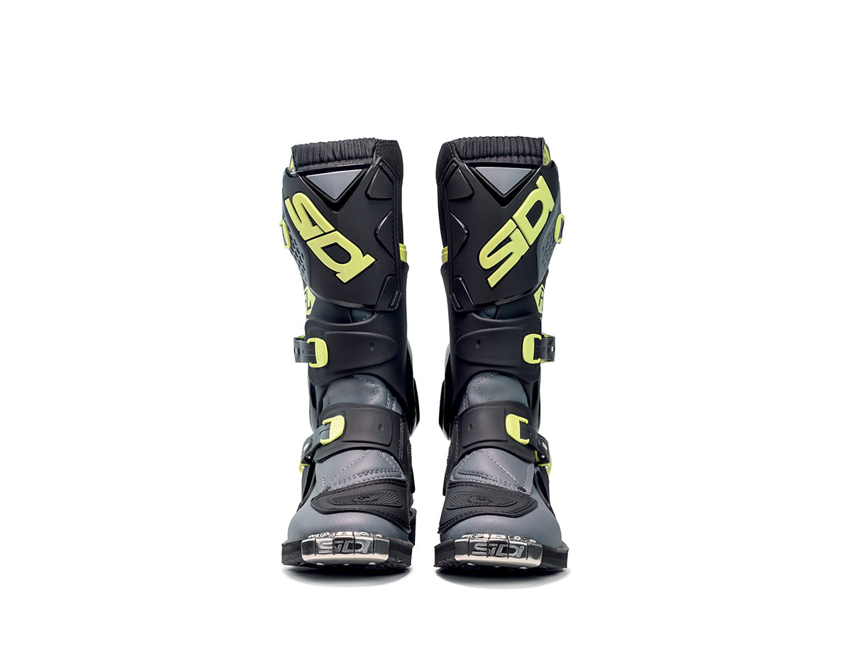 Sidi Flame Youth Boots - Black / Lime / Grey
