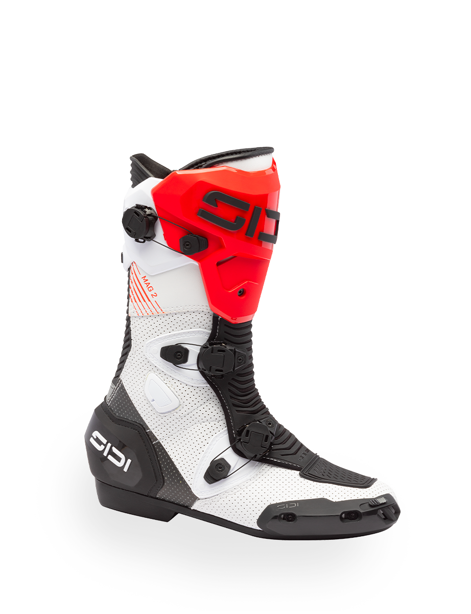 Sidi Mag 2 Air Boots - White / Red