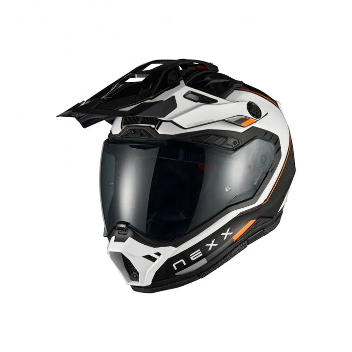 NEXX X.Rally Raid Adventure Helmet - White / Orange