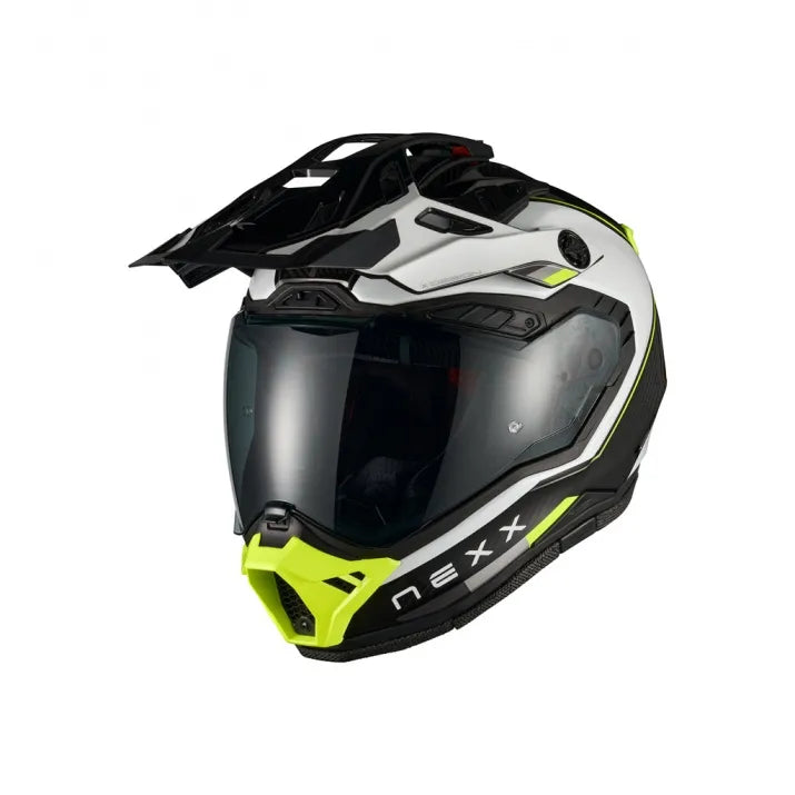 NEXX X.Rally Raid Adventure Helmet - White / Yellow
