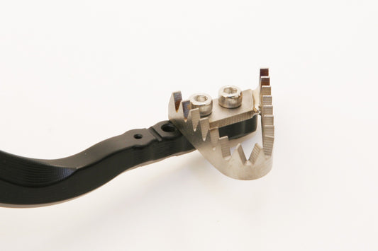Hammerhead CNC Alloy Oil Slick Brake Pedal With Titanium Tip - Blue Clevis