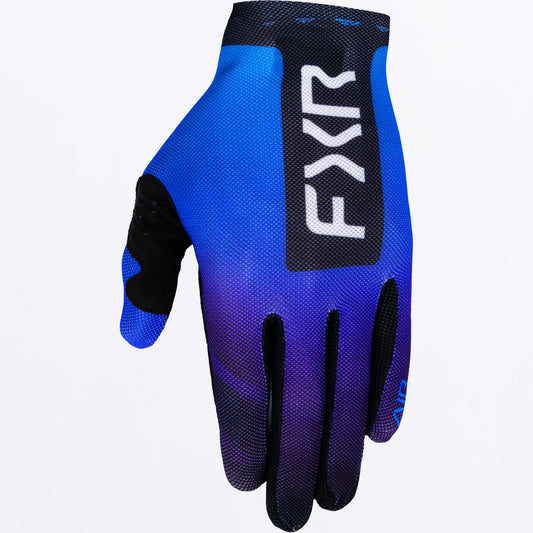 FXR MX26 Pro-Fit Air Gloves - Black / Purple / Blue