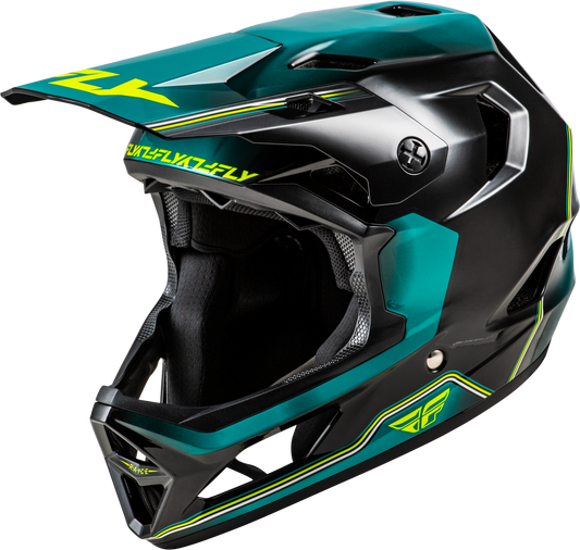 Fly Rayce MTB Helmet - Teal / Hi-Vis