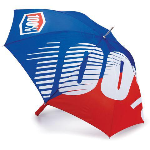 100 Percent Premium Umbrella Blue Red