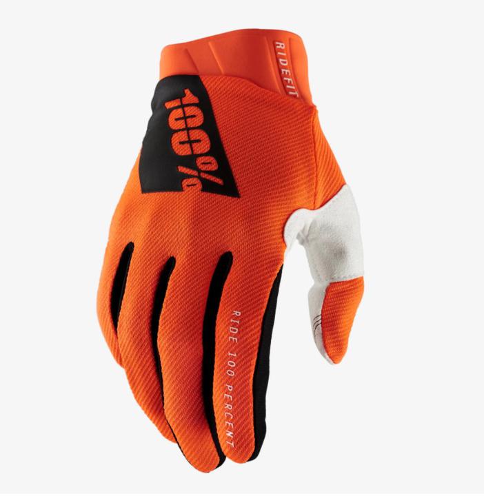 100 Percent Ridefit Glove Orange