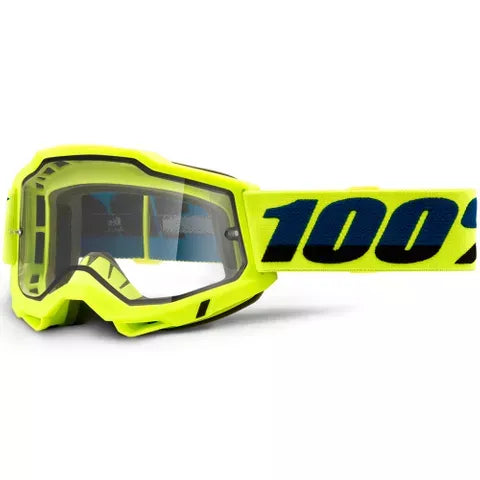 100 Percent Accuri2 Enduro Moto Goggle Yellow Clear Lens