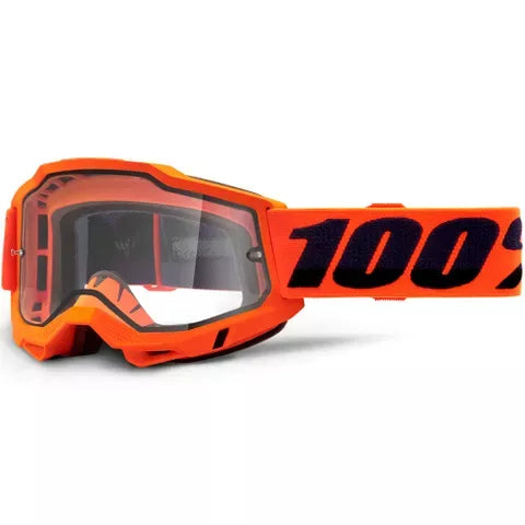 100 Percent Accuri2 Enduro Moto Goggle Orange Clear Lens