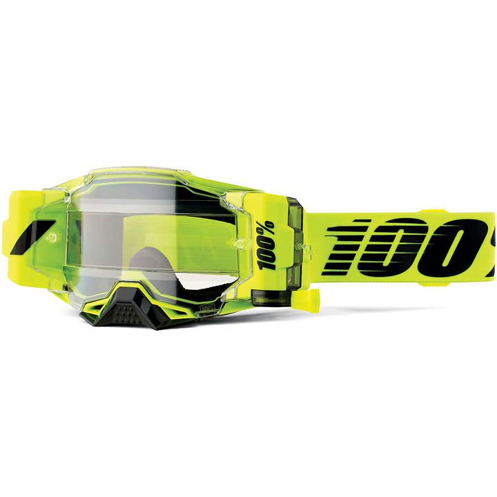 100 Percent Armega Goggle Forecast Nuclear Citrus Clear Lens