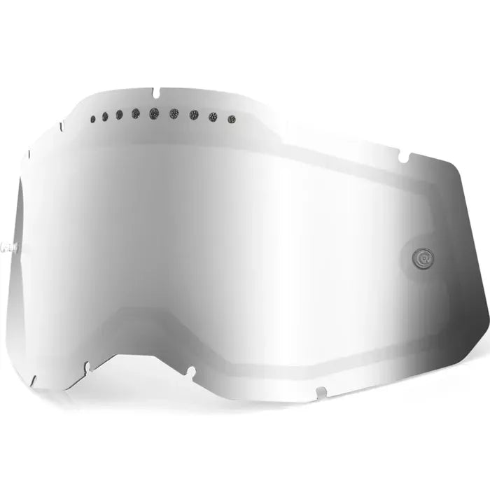 100 Percent 2.0 Rc2/Ac2/St2 Lens Vent Dual Pane Mirror Silver