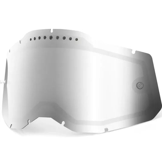 100 Percent 2.0 Rc2/Ac2/St2 Lens Vent Dual Pane Mirror Silver
