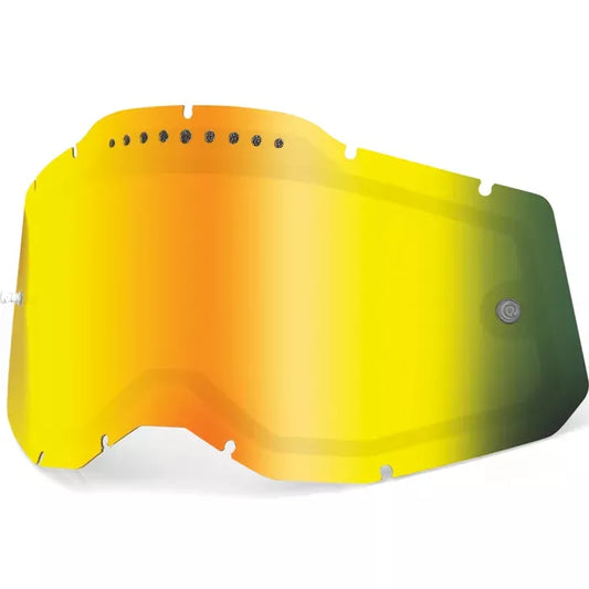 100 Percent 2.0 Rc2/Ac2/St2 Lens Vent Dual Pane Mirror Gold