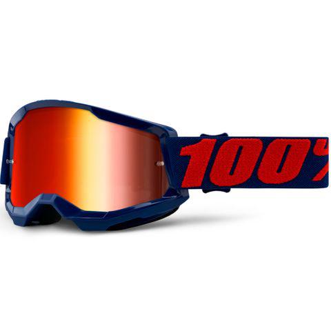 100 Percent Strata 2 Goggle Masego Mirror Red Lens